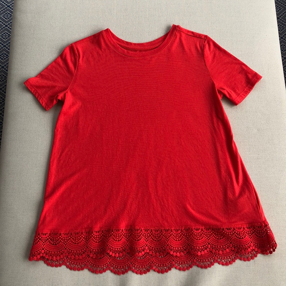 Red Lace Tee